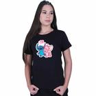 Camiseta Baby Look Feminina Lilo e angel Love