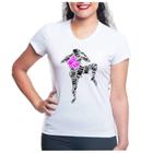 Camiseta Baby look feminina lutadora muay thai treino luta