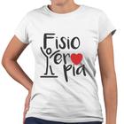 Camiseta Baby Look Fisioterapia Coração Universidade Facul