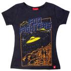 Camiseta Baby Look Foo Fighters Space