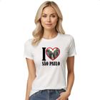 Camiseta Baby Look I love sao paulo