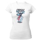 Camiseta Baby Look Lobo em pele de cordeiro