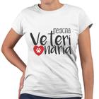 Camiseta Baby Look Medicina Veterinária Coração Universidade Facul