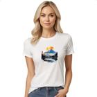 Camiseta Baby Look Monte Fugi watercolor