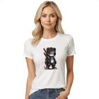 Camiseta Baby Look Panda chibi ninja