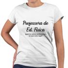 Camiseta Baby Look Professora de Educação Física Só Que Mais Legal