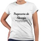 Camiseta Baby Look Professora de Filosofia Só Que Mais Legal