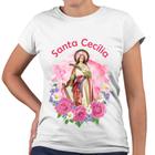 Camiseta Baby Look Santa Cecília de Roma Religiosa