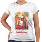 Camiseta Baby Look Santa Genoveva Religiosa Igreja