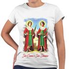 Camiseta Baby Look São Cosme e São Damião Religiosa