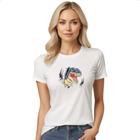 Camiseta Baby Look T-Rex rasgando a camisa