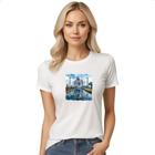 Camiseta Baby Look Taj Mahal watercolor