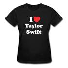 Camiseta Babylook Feminina I Love Taylor Swift Estrela Americana - Camisa