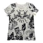 Camiseta Babylook Rock Guns N Roses 100% Algodão Marrockus