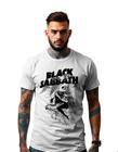 Camiseta Banda Black Sabbath Heavy Metal Caveira Death Camisa 100% Algodão Malha 30.1