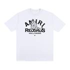 Camiseta Basic Streetwear Estampada Amiri Records Fio 30.1 Manga Curta Unissex 100% Algodão