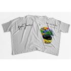 Camiseta Básica 100% Algodão 30.1 Ayrton Senna Capacete Lançamento