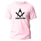 Camiseta Básica Algodão Premium Estampa Digital Arquitetura