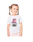 Camiseta Básica Infantil Estampa Religiosa Sou Filha do Rei Tecido 100% Poliéster