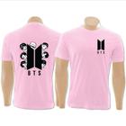 Camiseta Básica K-pop BTS 100%Algodão