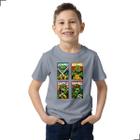 Camiseta Básica Kids Filme Tartarugas Ninja Donatello TMNT