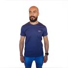 Camiseta básica masculina 100% algodão dallas cavalo azul