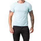 Camiseta Básica Masculina Azul Claro Slim Fit Zune