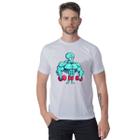 Camiseta Básica Masculina Estampa Personalizada Clássica Lulla Molusco Algodão Acabamento Premium  