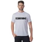 Camiseta Básica Masculina Estampa Personalizada Scorpions Moda Slim Fit Algodão Fio Penteado Premium