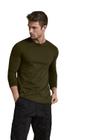 Camiseta Básica Masculina Manga Longa T-Shirt Estilo Conforto Slim Fitness