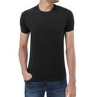 Camiseta Básica Slim Fit Gola Redonda Preta M Ogochi