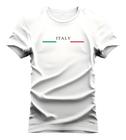 Camiseta Básica Slim Italy Moda Básica Algodão Premium