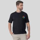 Camiseta Básica Unisex Modelagem Regular Manga Curta Estampada Googlee Algodão Premium