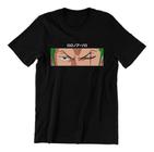 Camiseta Basica Unissex Algodão Anime One Piece Zoro Eyes