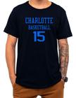 Camiseta Basquete Charlotte Basketball Número 15 Esportiva - Loja Click Campus