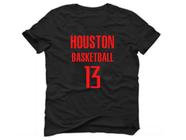 Camiseta Basquete Cidade Houston Basketball número 13