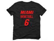 Camiseta Basquete Cidade Miami Basketball número 6