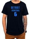 Camiseta Basquete Detroit Basketball Número 6 Esportiva