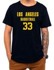 Camiseta Basquete Los Angeles Basketball Número 33 Esportiva