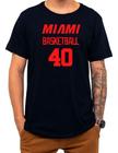 Camiseta Basquete Miami Basketball Número 40 Esportiva - Loja Click Campus