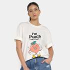Camiseta Baw Clothing Regular Peach Feminina
