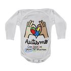 Camiseta Bebê Manga Curta Estampado Amor Autismo