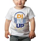 Camiseta Bebê Manga Curta Estampado DJ de Música