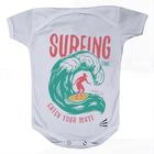 Camiseta Bebê Manga Curta Estampado Estampa Surf - PN