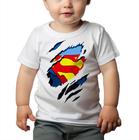 Camiseta Bebê Manga Curta Estampado Superman