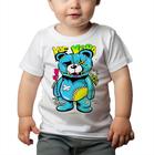 Camiseta Bebê Manga Curta Estampado Urso Estiloso