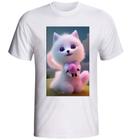 Camiseta Bichinhos carinhosos Gatinho fornecedor M& Presentes