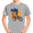 Camiseta Bike Bicicleta Ciclismo Cinza Infantil02 - DESIGN CAMISETAS