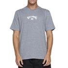 Camiseta Billabong Mid Arch SM25 Cinza Medio Mescla