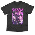 Camiseta Black Pink Banda Coreana Kpop Basica Estampada Unissex 100% Algodão